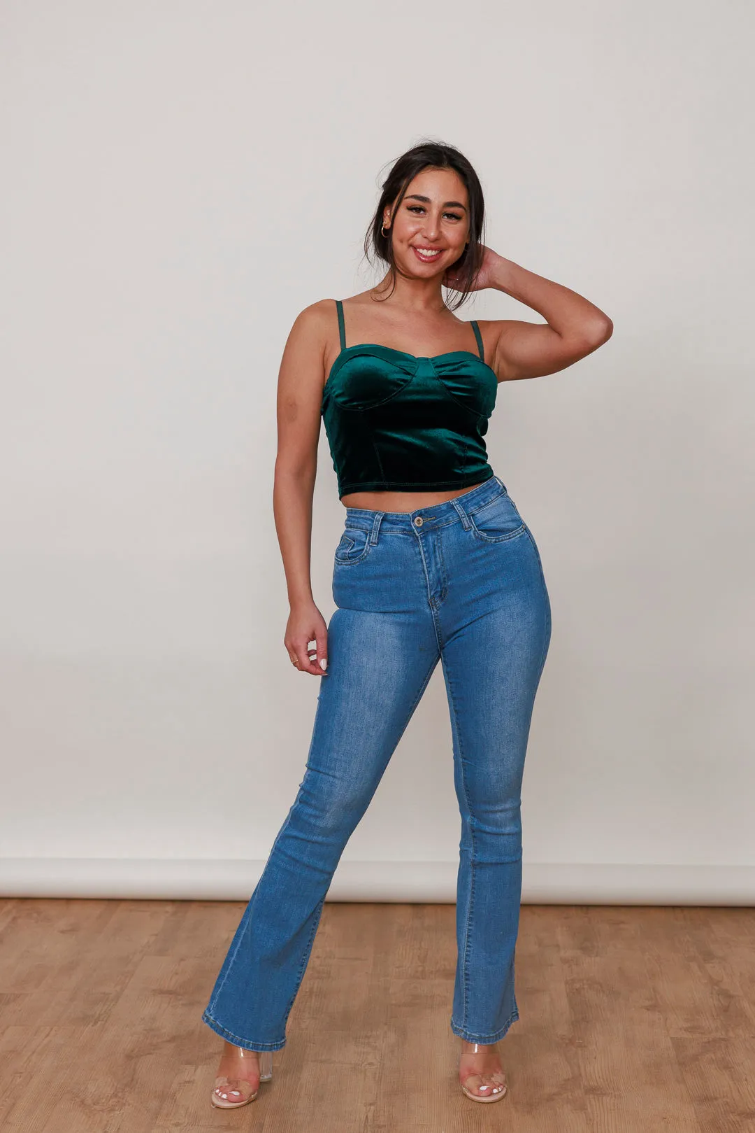 High Waist Flared Jeans