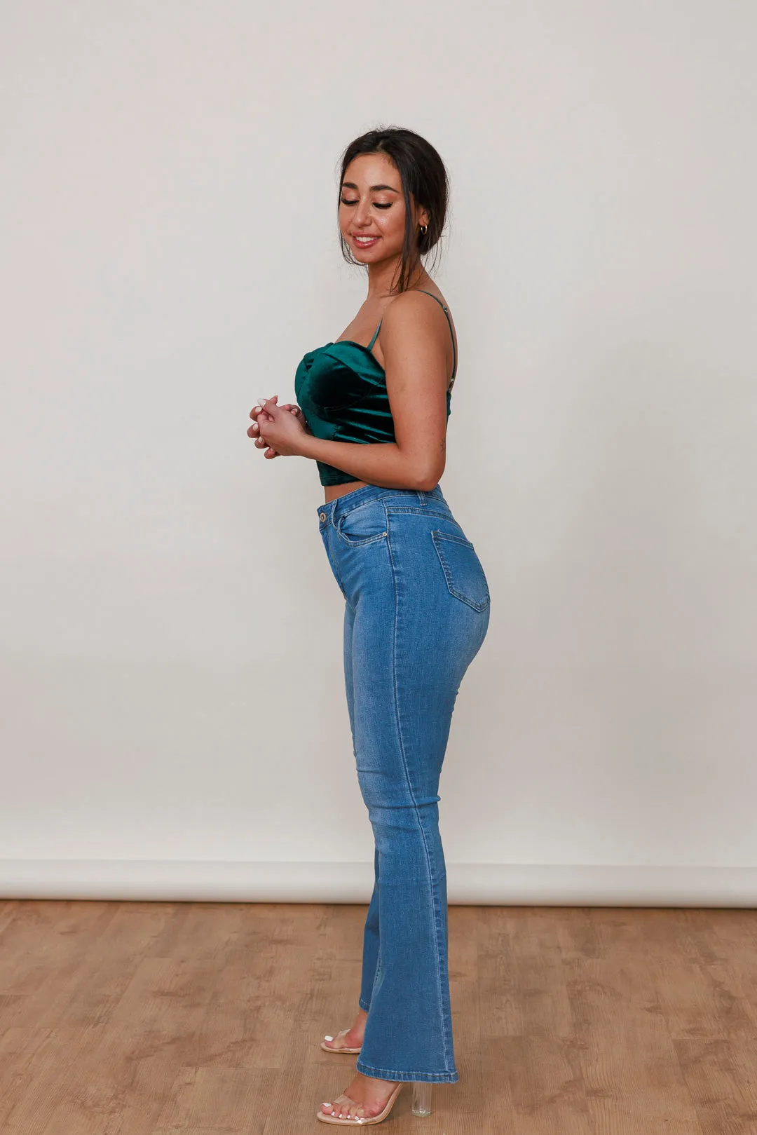 High Waist Flared Jeans