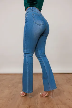 High Waist Flared Jeans