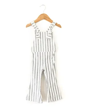 Hippie Vibes Jumpsuit in Gray Stripes