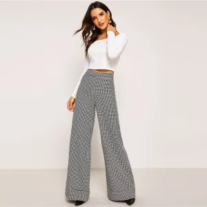 Houndstooth Flare Pants