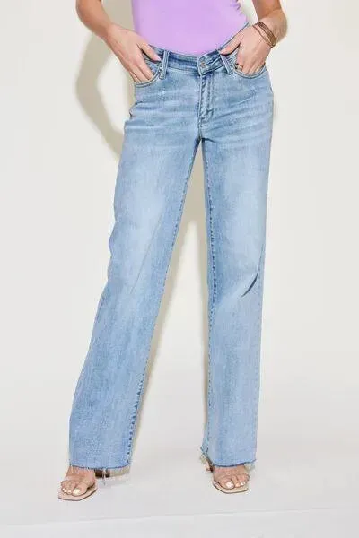 Judy Blue V Front Waistband Straight Jeans