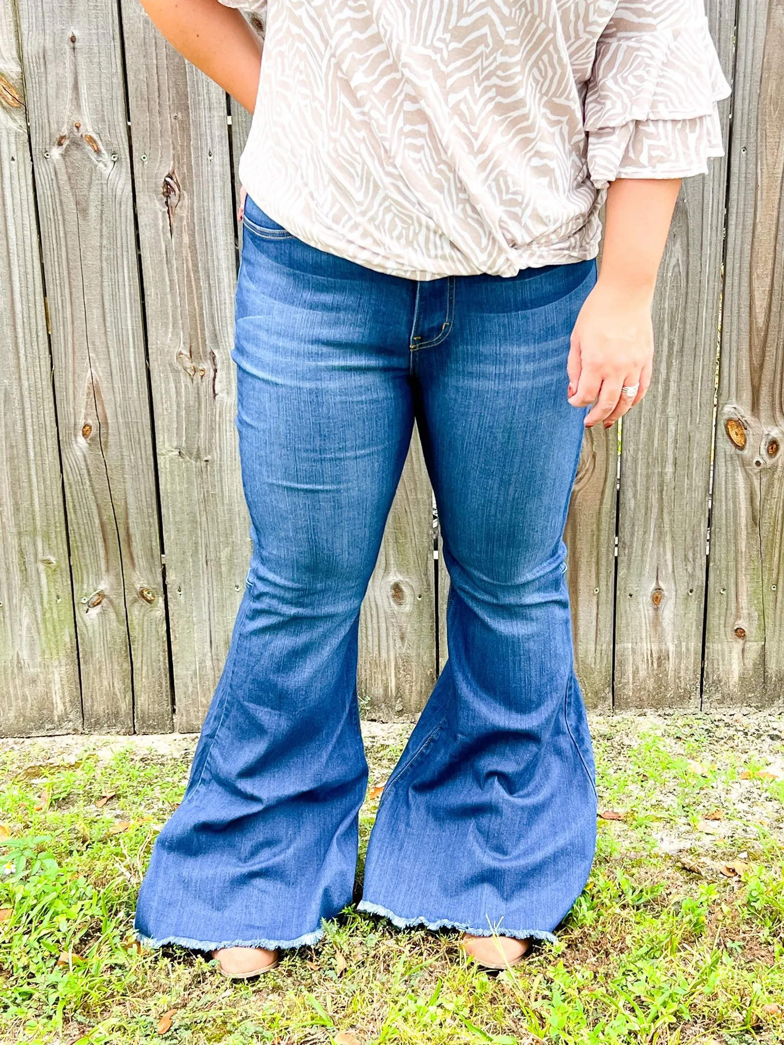 Kaylyn's Retro Bell Bottom Jeans