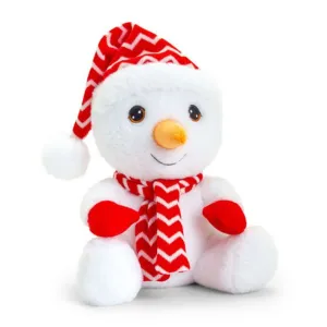 Keeleco 25cm Snowman with Scarf Soft Toy