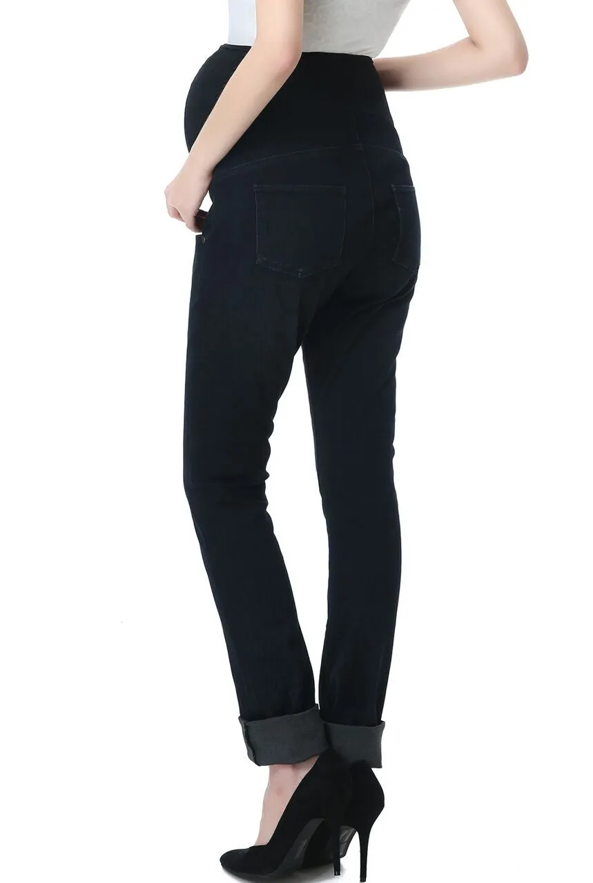 Kimi   Kai Maternity "Frankie" Straight Leg Denim Jeans