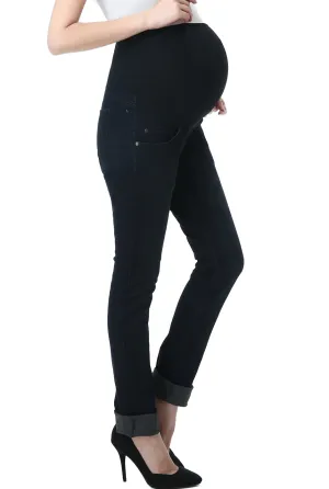 Kimi   Kai Maternity "Frankie" Straight Leg Denim Jeans