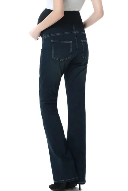 Kimi   Kai Maternity "Leni" Modern Boot Cut Denim Jeans