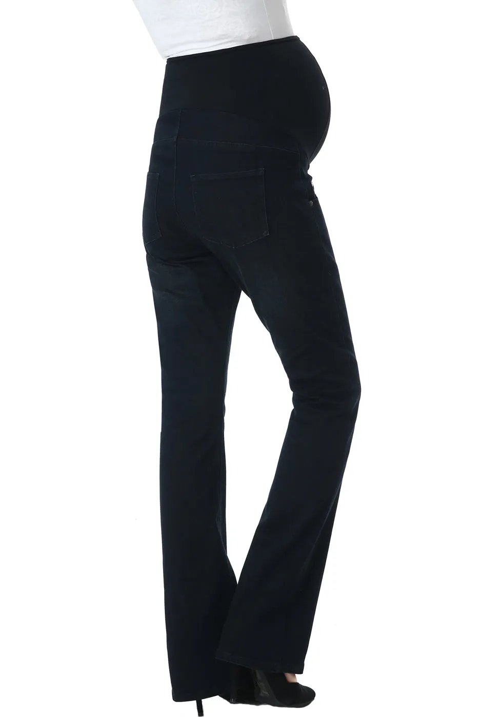 Kimi   Kai Maternity "Leni" Modern Boot Cut Denim Jeans