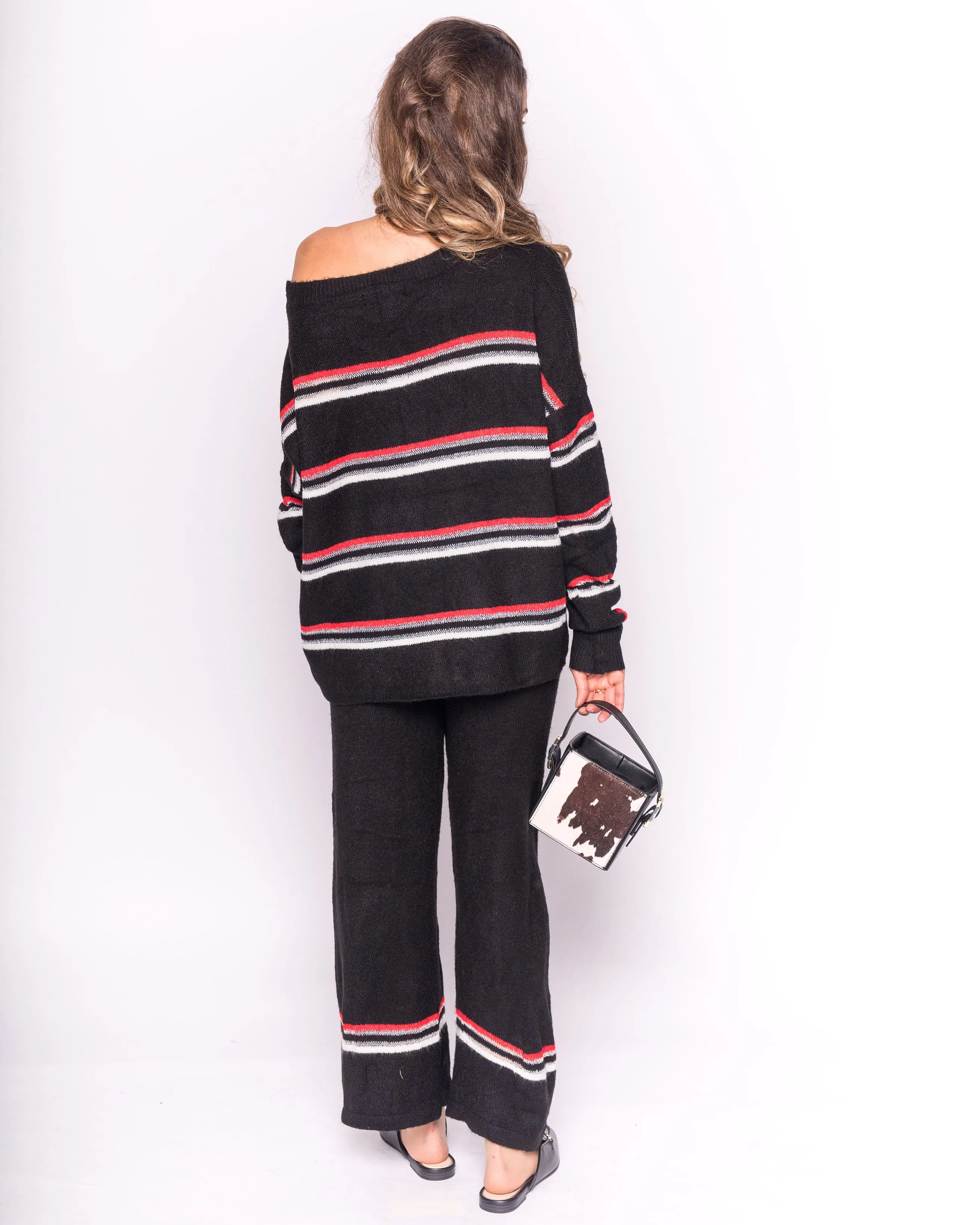 Knit Jumper & Trousers Co-ord with Stripes