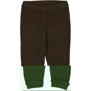 Knit Trousers Lio - brown melange