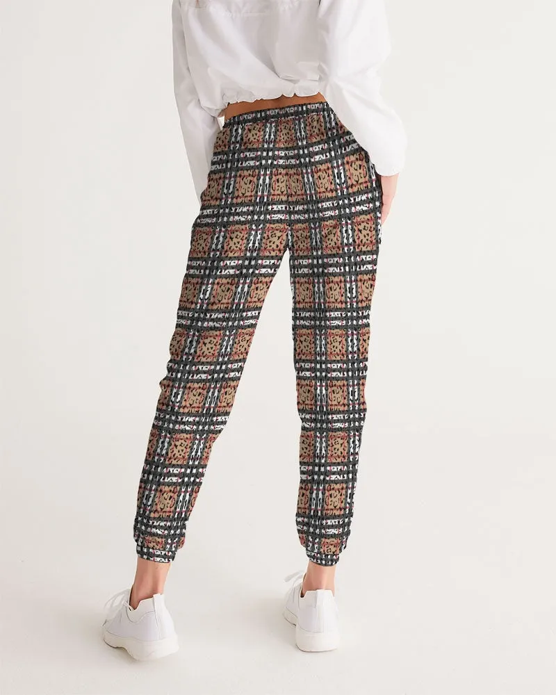 Leopard Plaid Women's Track Pants