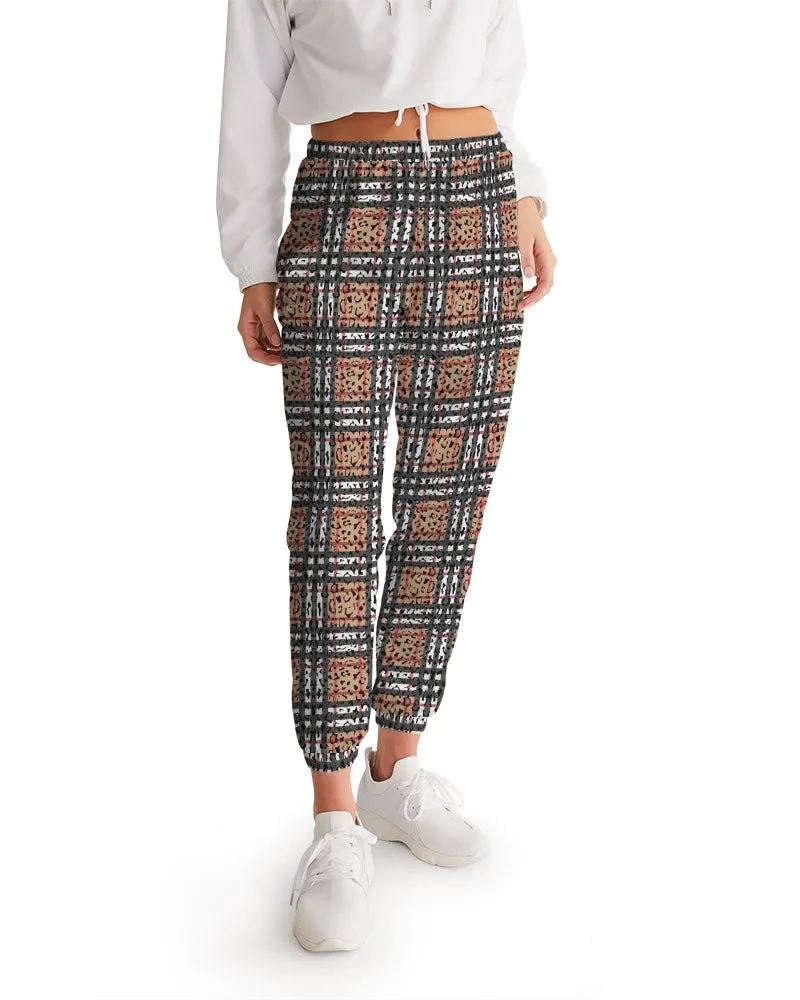 Leopard Plaid Women's Track Pants