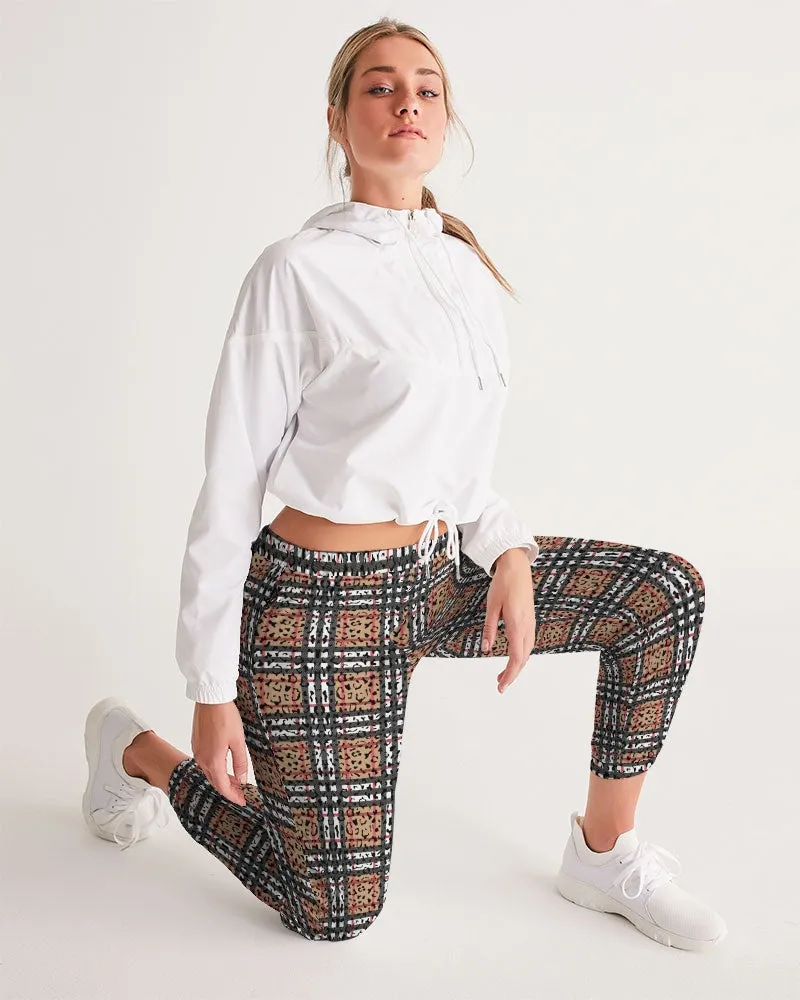 Leopard Plaid Women's Track Pants