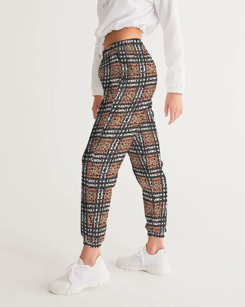 Leopard Plaid Women's Track Pants