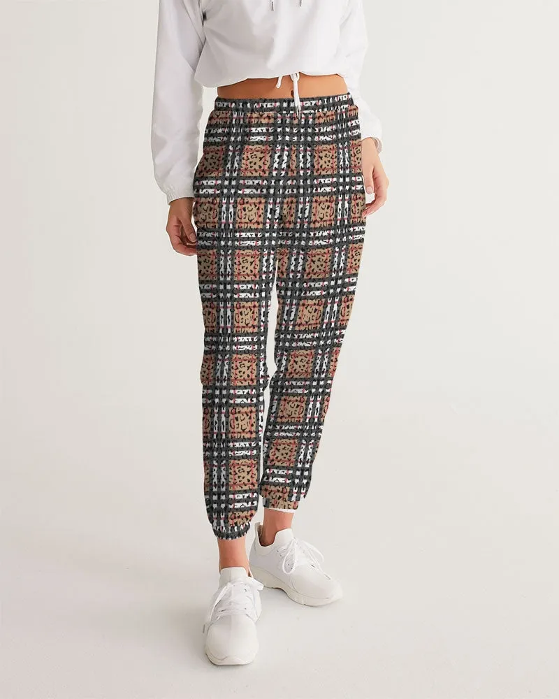 Leopard Plaid Women's Track Pants