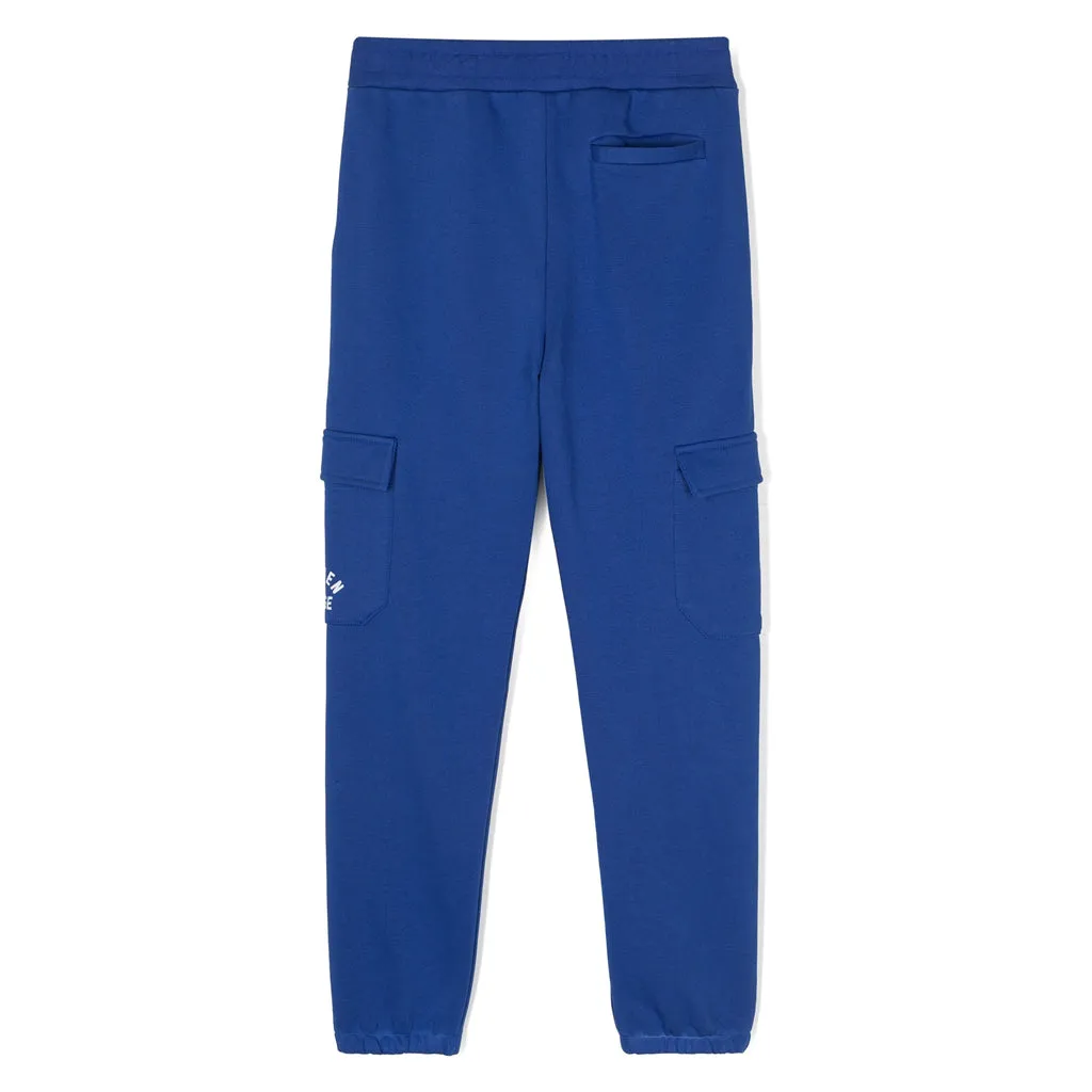 Logo Print Cotton Track Pants