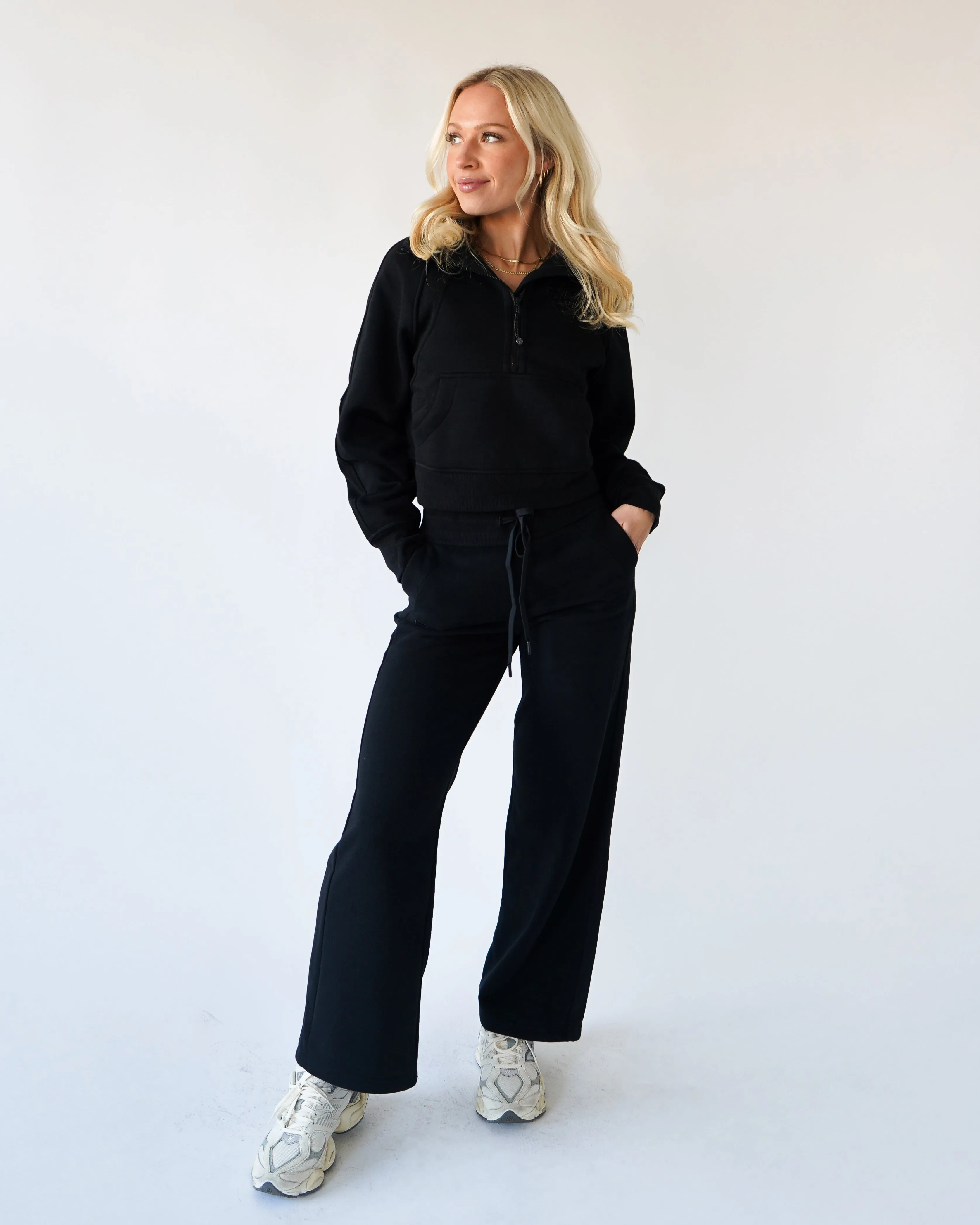 Lounge Straight-leg Sweatpants - Black