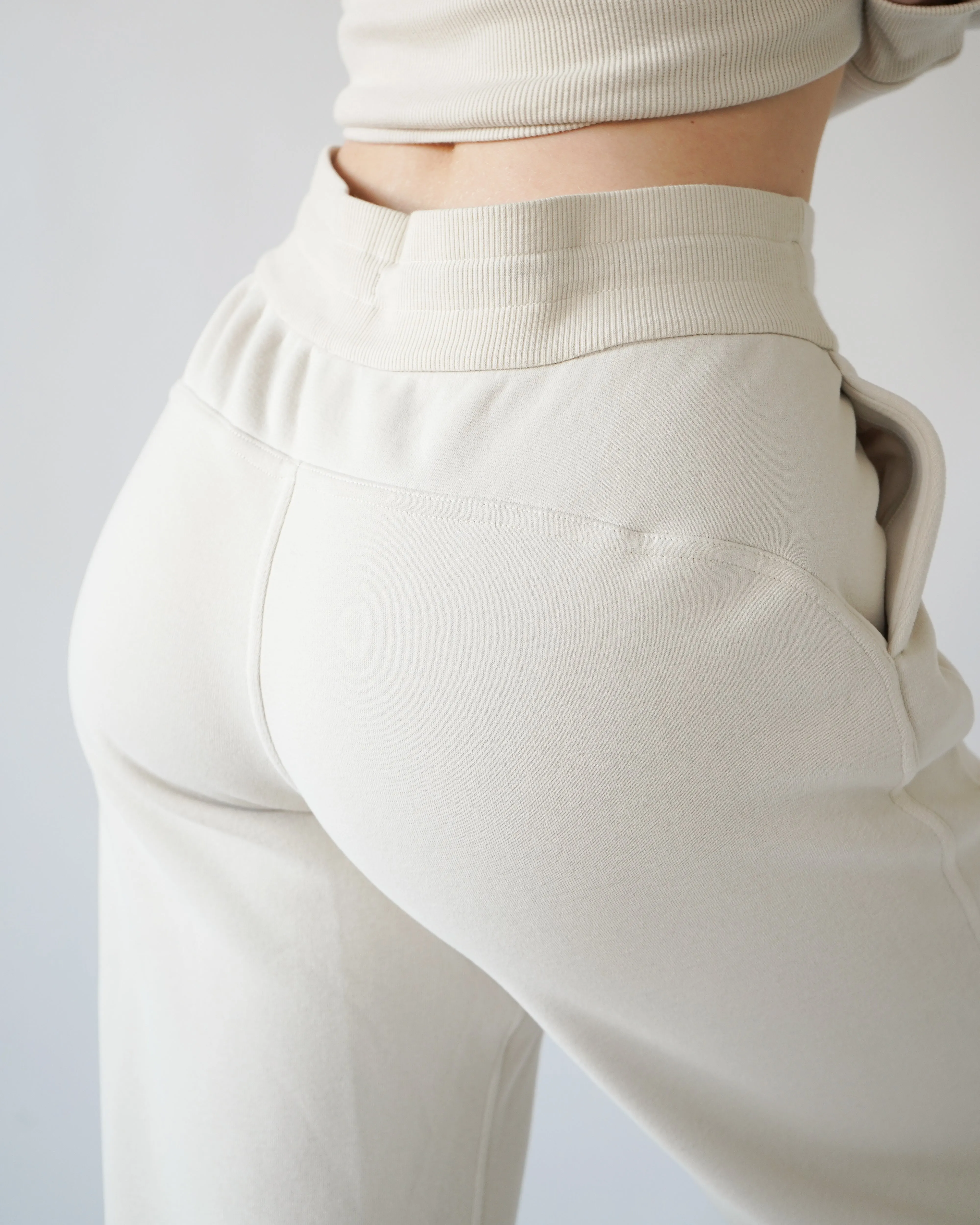 Lounge Straight-leg Sweatpants - Cream