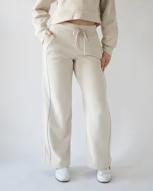 Lounge Straight-leg Sweatpants - Cream