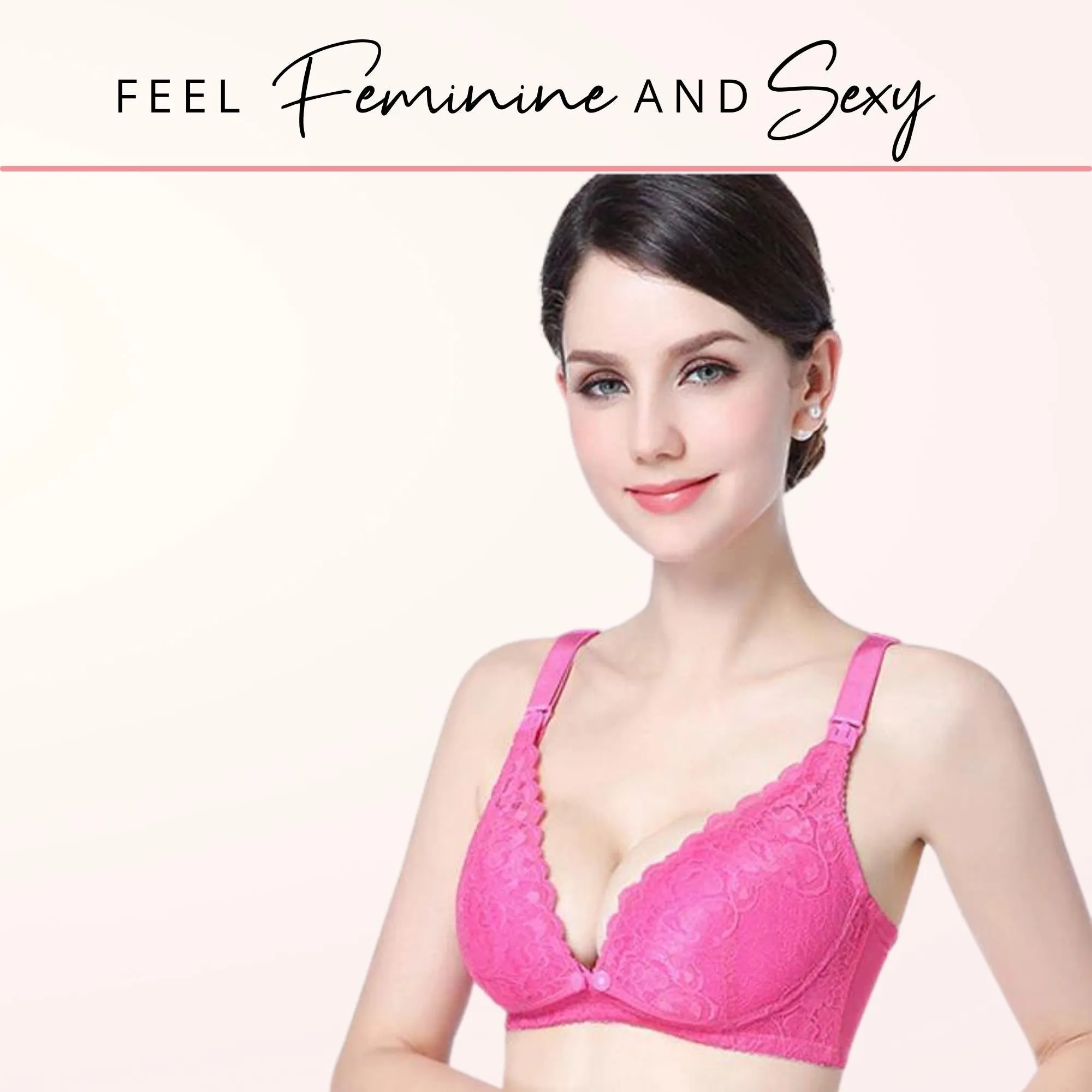 Magic Underwire Lace Breathable Nursing Bra