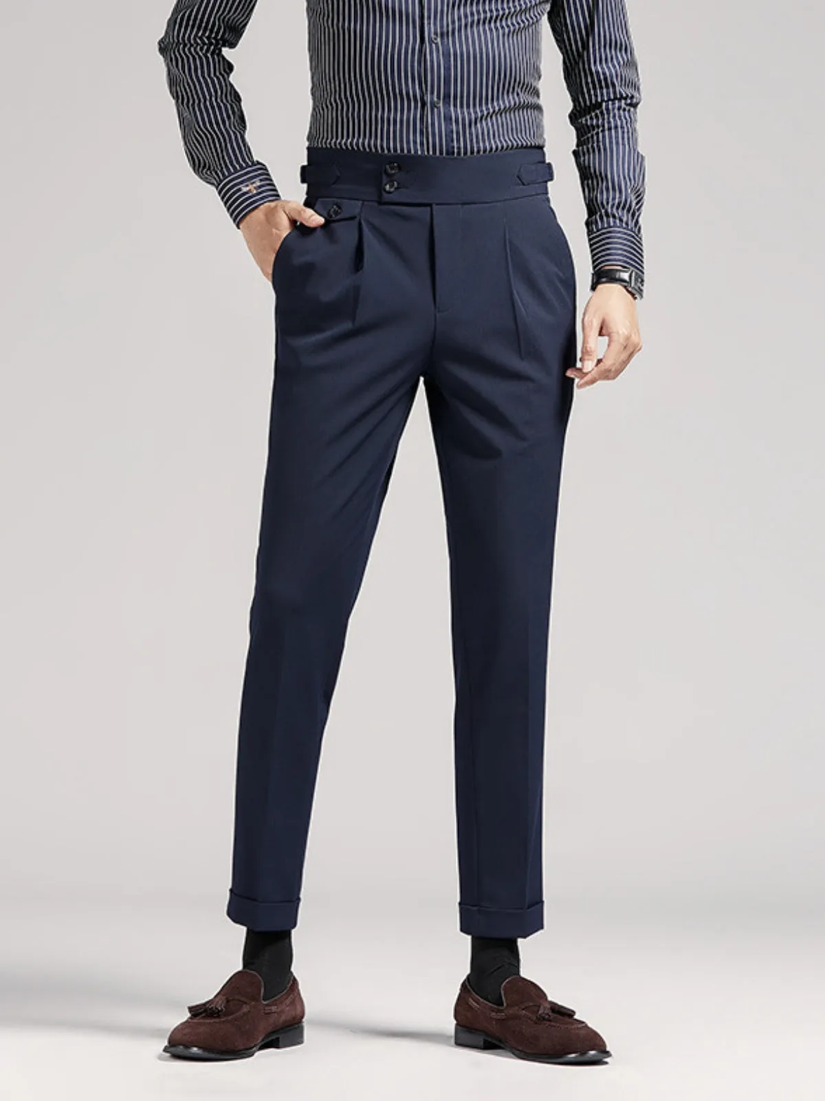 MV Naples Wrinkle Free High-Waist Trousers