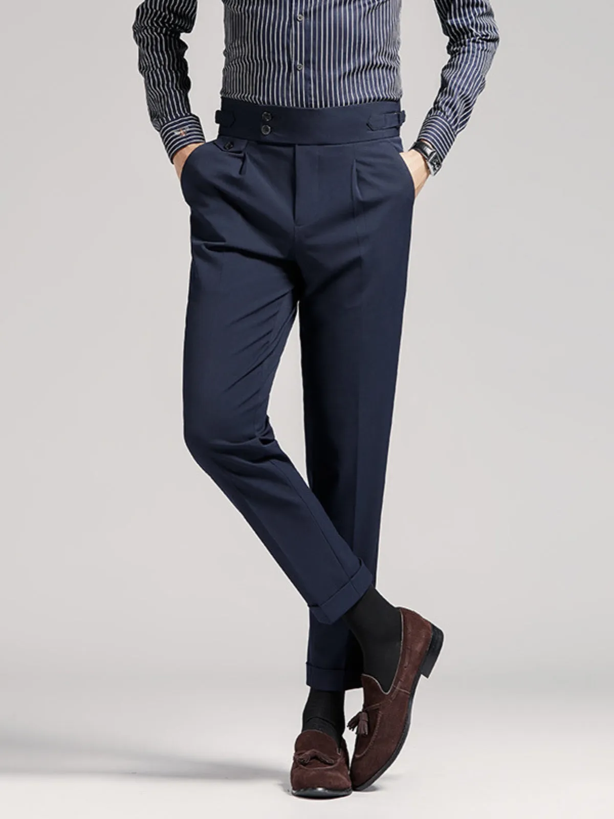 MV Naples Wrinkle Free High-Waist Trousers