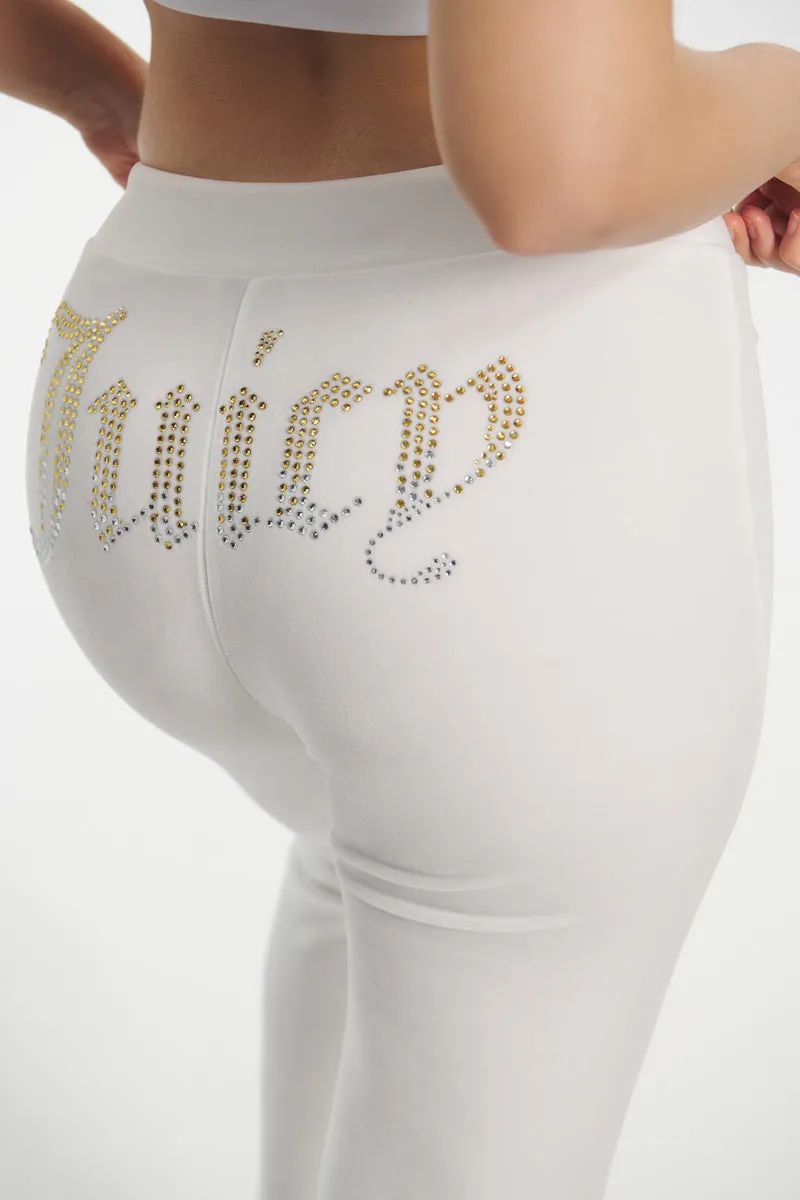 Ombre Big Bling Velour Track Pants