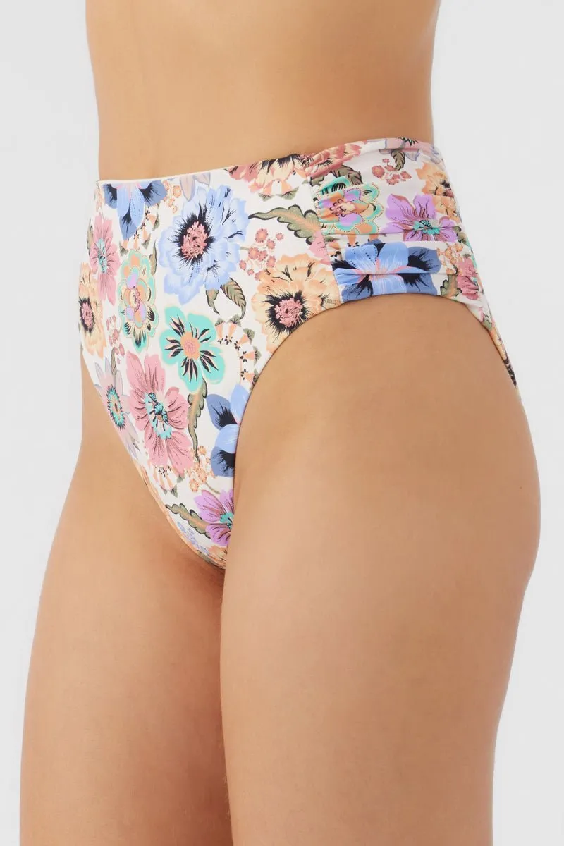 O'Neill Women's "Talitha Floral" Long Beach High Waist Bikini Bottom