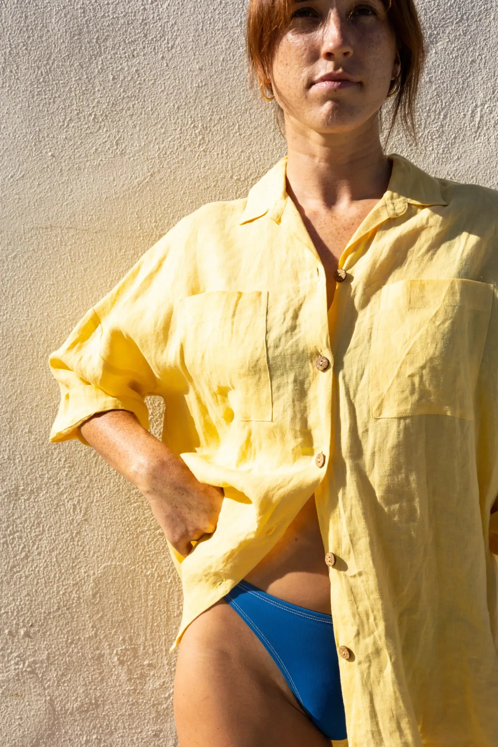 Oversize Short Sleeve Shirt | Lemon Yellow