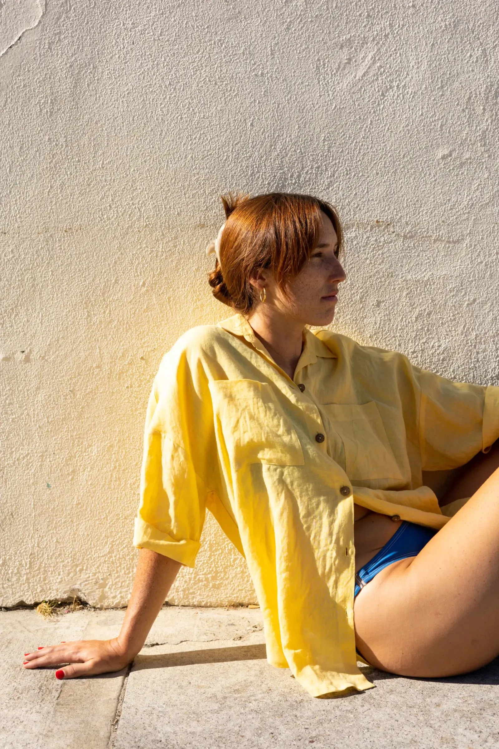 Oversize Short Sleeve Shirt | Lemon Yellow