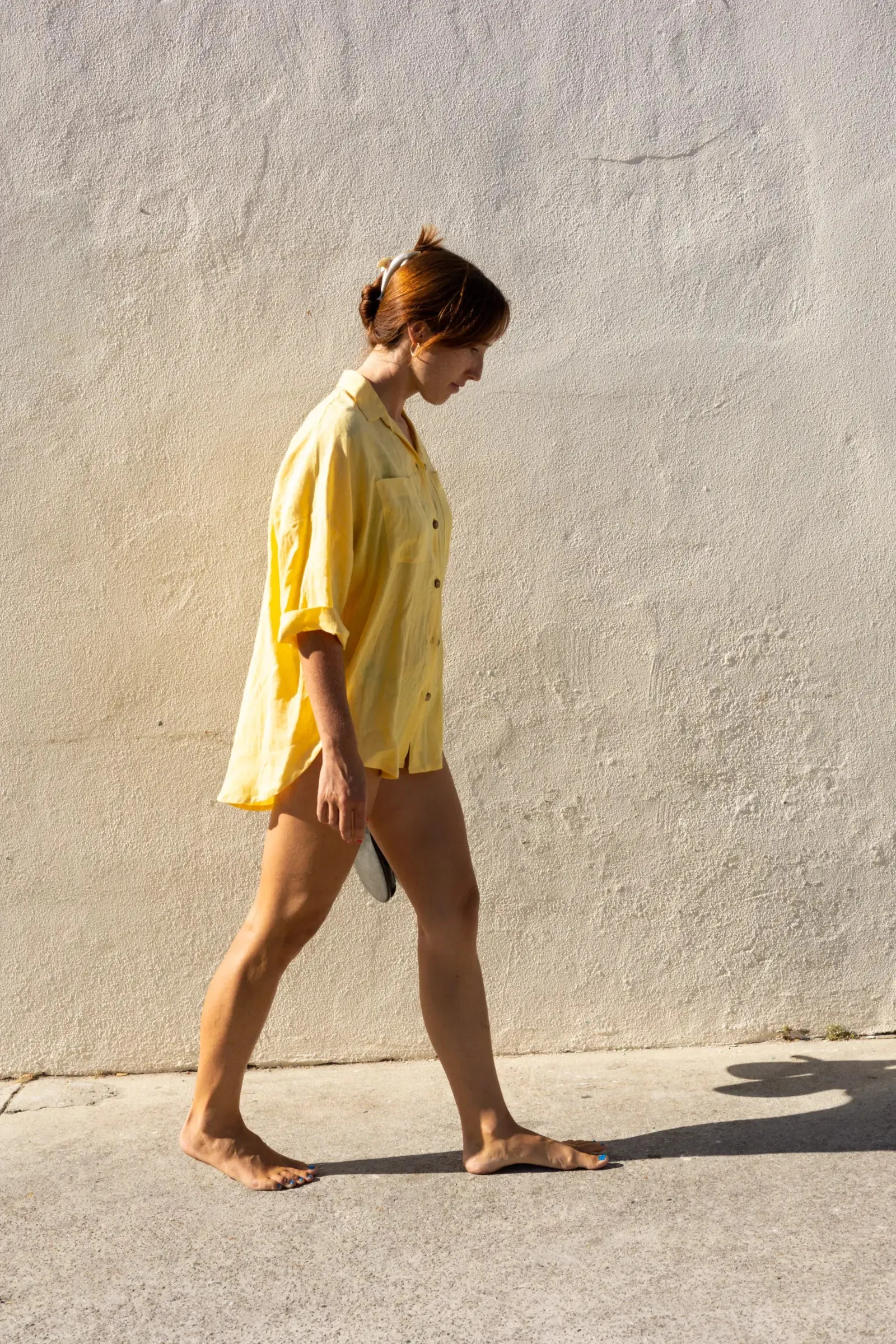 Oversize Short Sleeve Shirt | Lemon Yellow