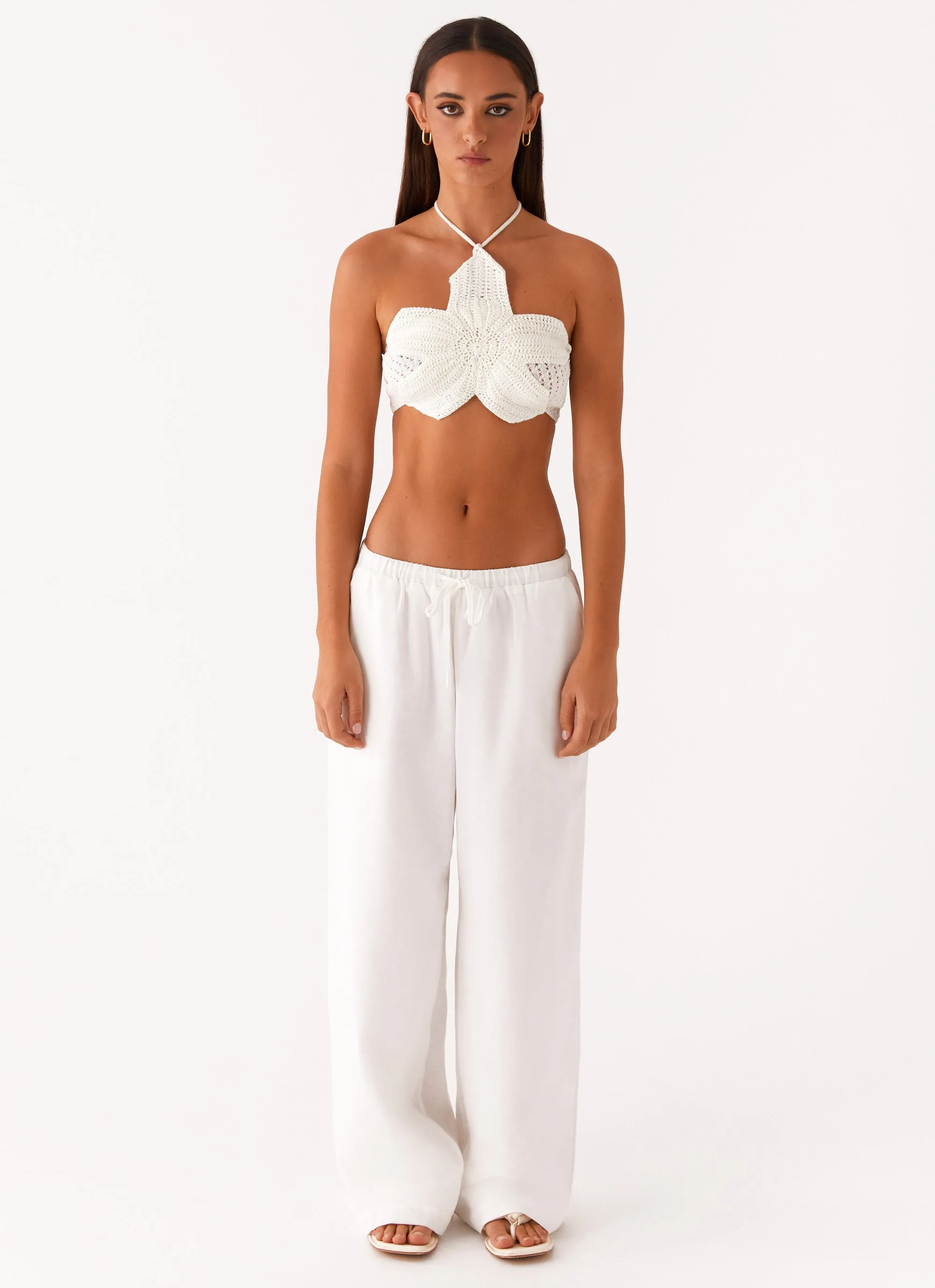 Palmilla Crochet Top - White