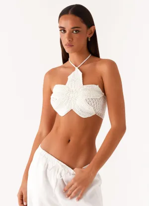 Palmilla Crochet Top - White