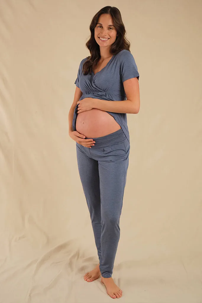 PJ Slouch Maternity Pant - Twilight