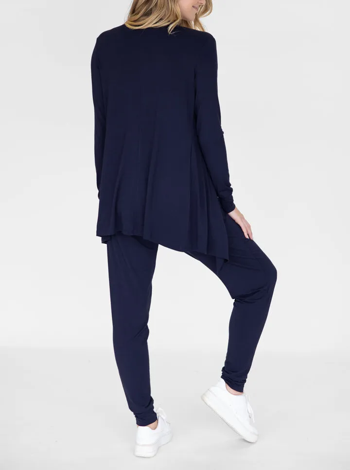 "Street to Home" Maternity 3 Piece Relax Loungewear Outfit in Navy