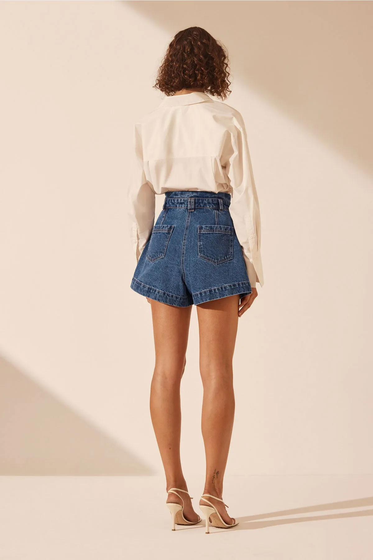 RAQUEL HIGH WAISTED FLARED SHORT