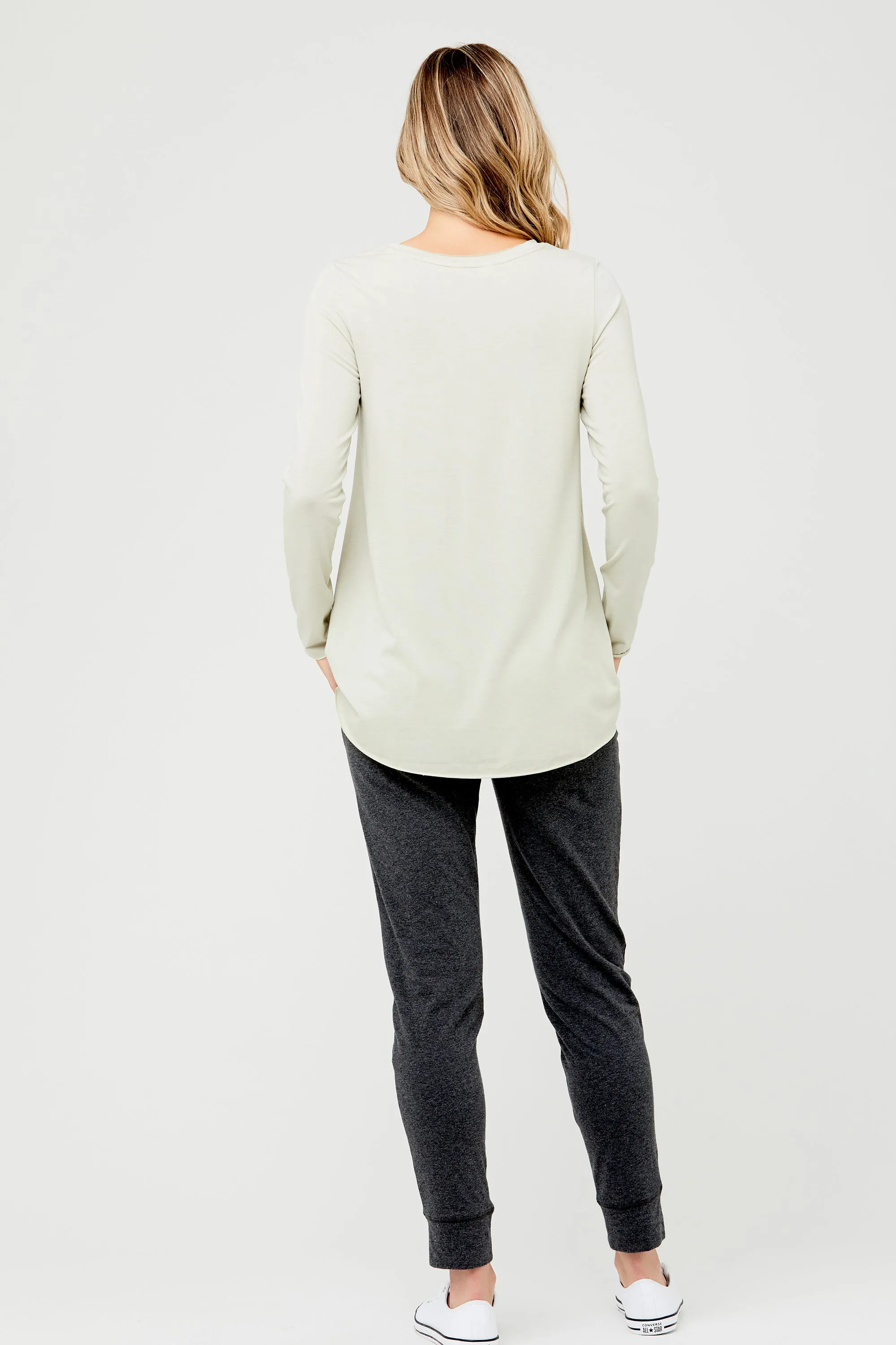 Raw Edge Nursing Top Soft Grass