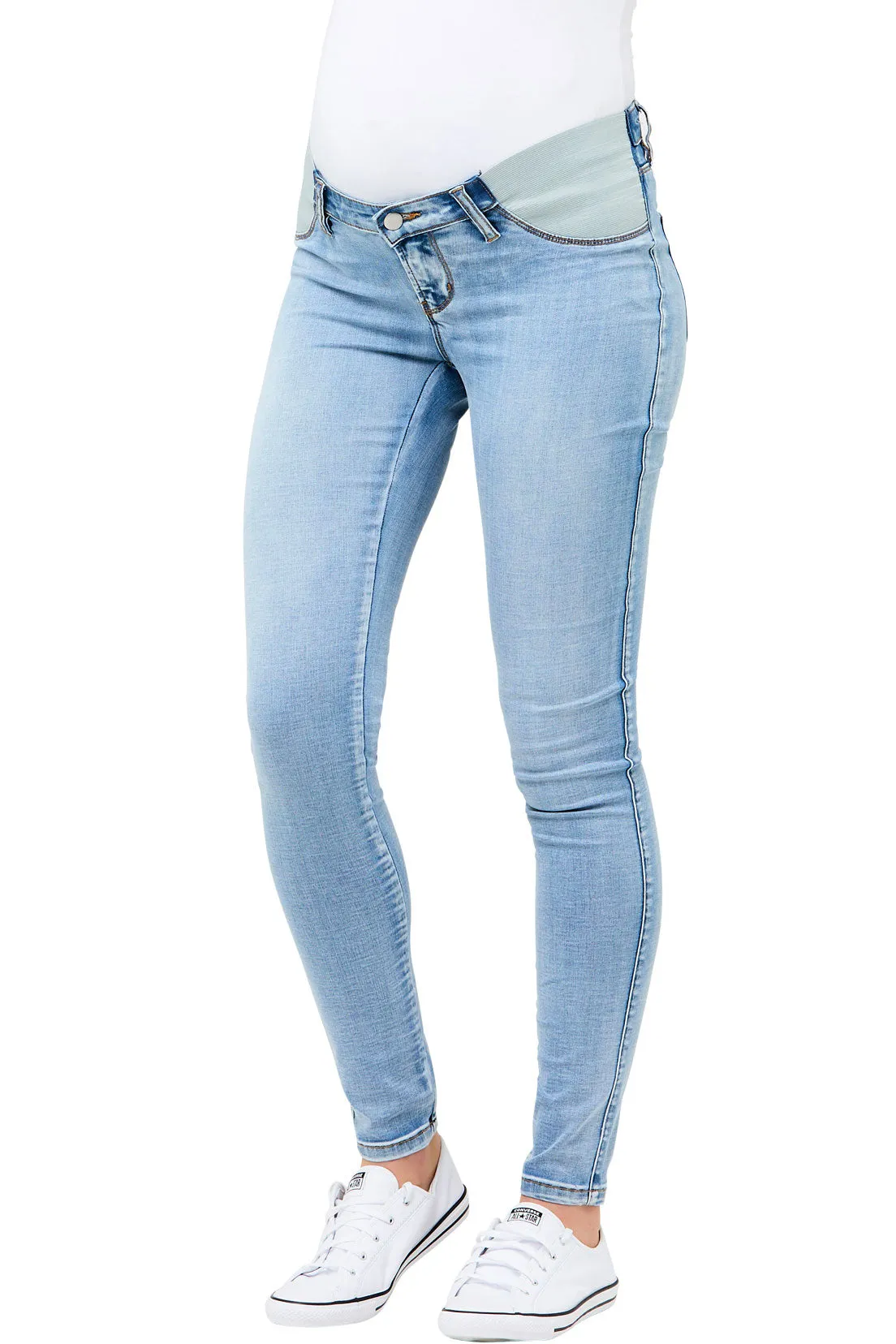 Ripe Isla Maternity Denim in Faded Blue