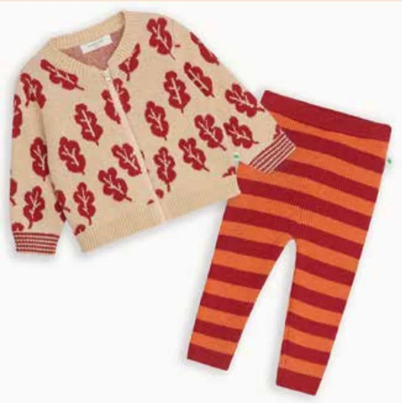 Rusty & Perry Set - Biscuit Cardigan & Legging Set