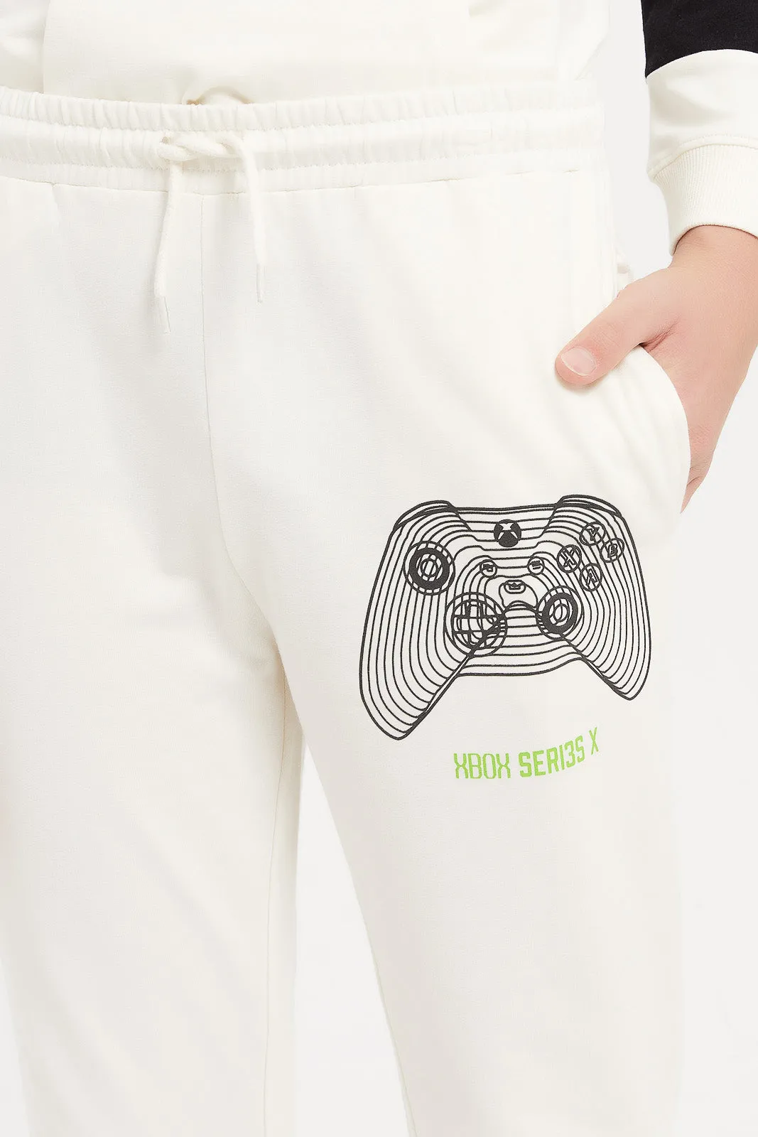 Senior Boys Beige Xbox Active Pants