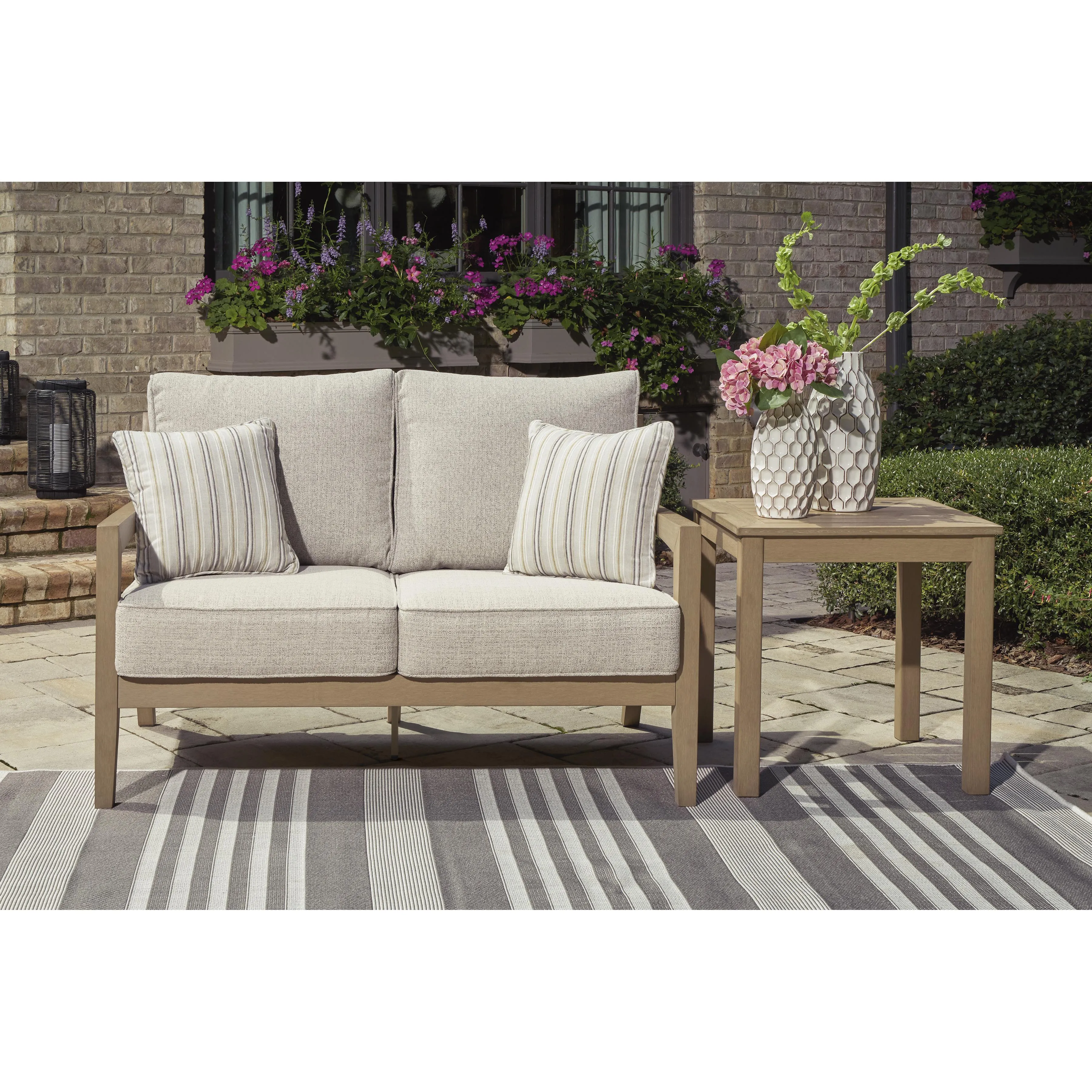 Signature Design by Ashley Hallow Creek P560-835 Loveseat with Cushion