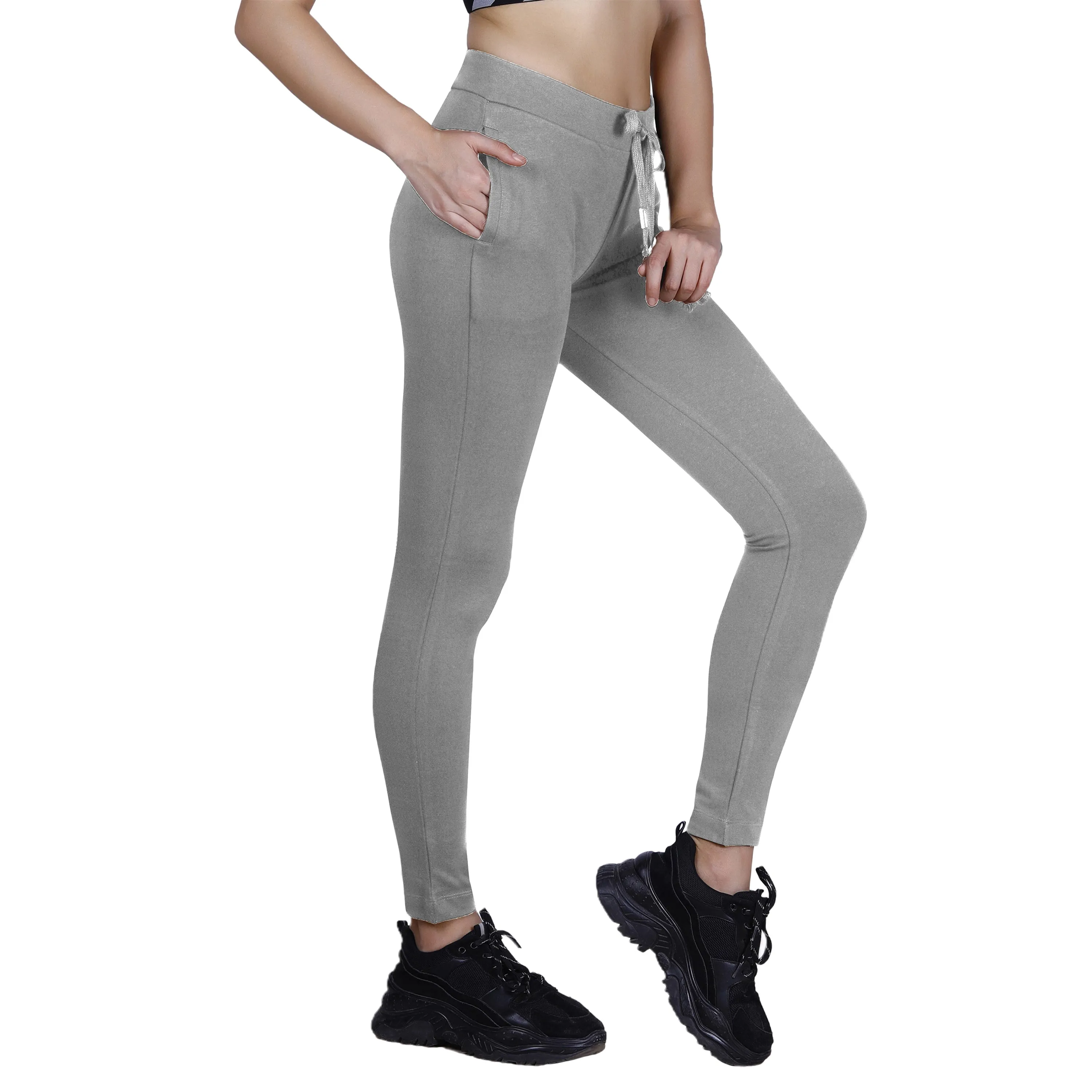 SLIM FIT COTTON PANTS FOR WOMEN