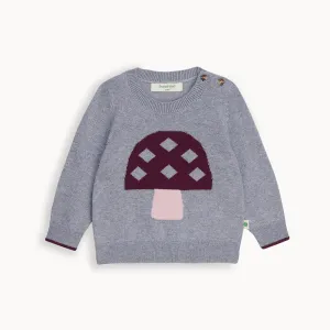 Sparrow - Grey Mushroom Knit Sweater