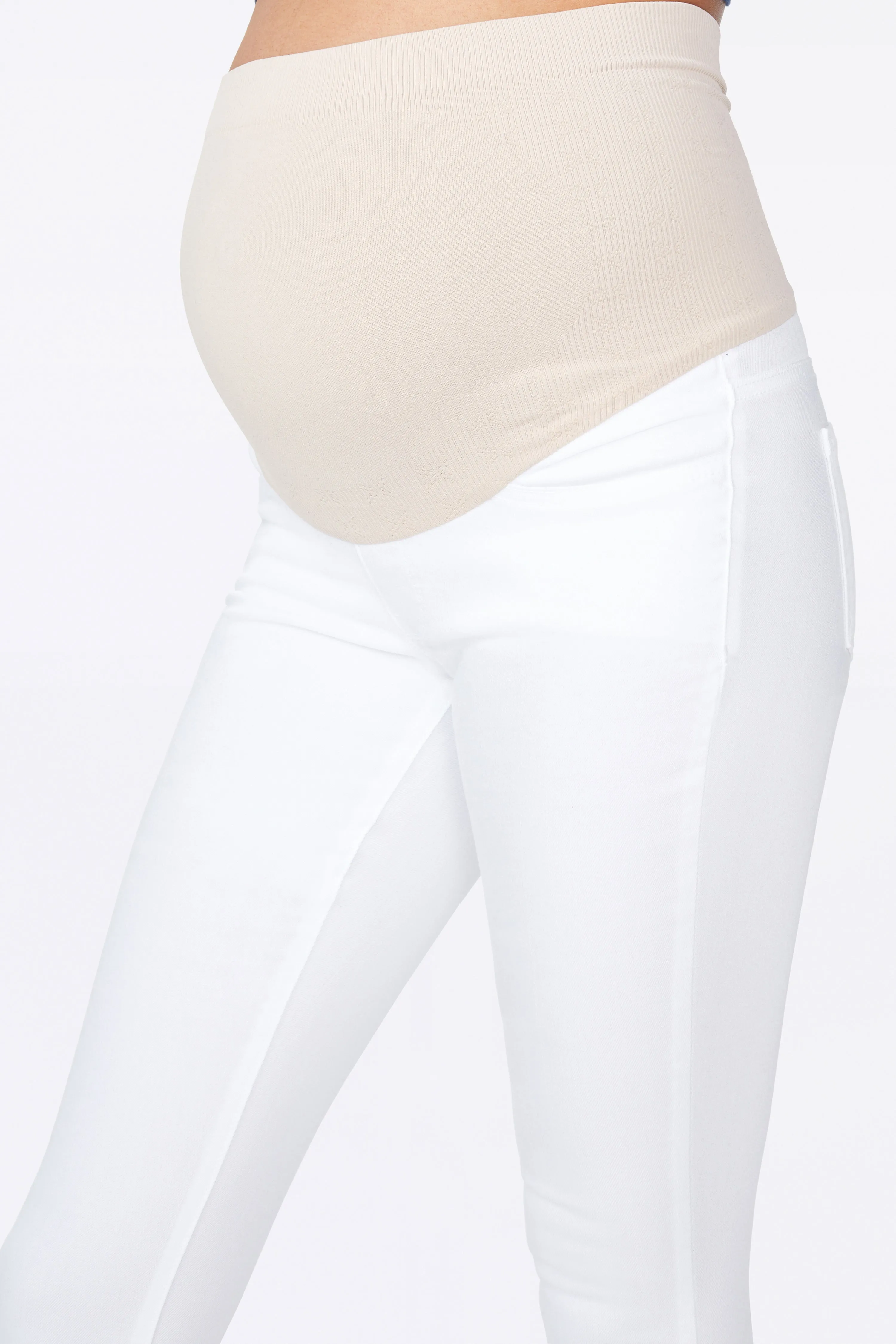 Straight Maternity Jeans - Optic White