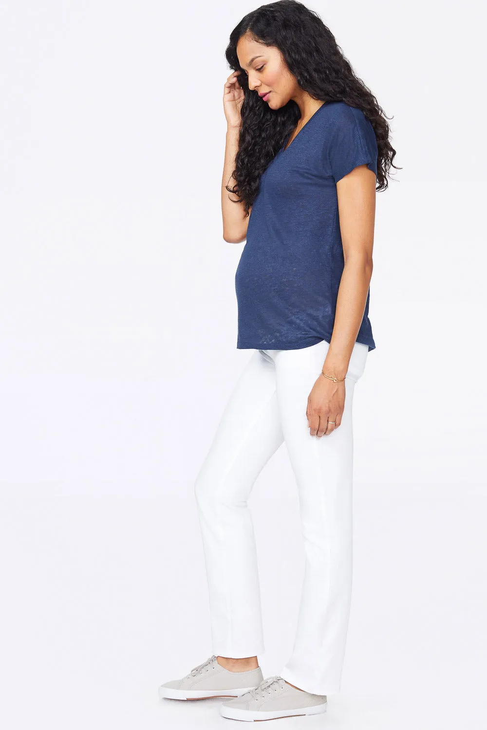 Straight Maternity Jeans - Optic White