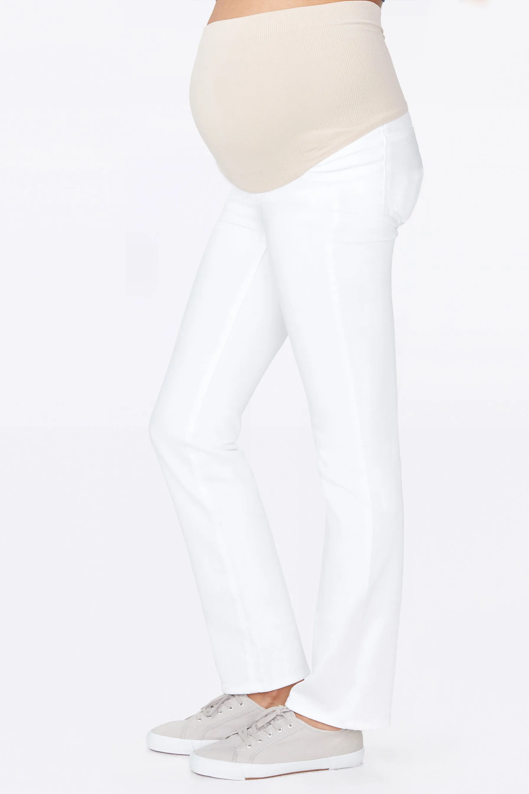 Straight Maternity Jeans - Optic White