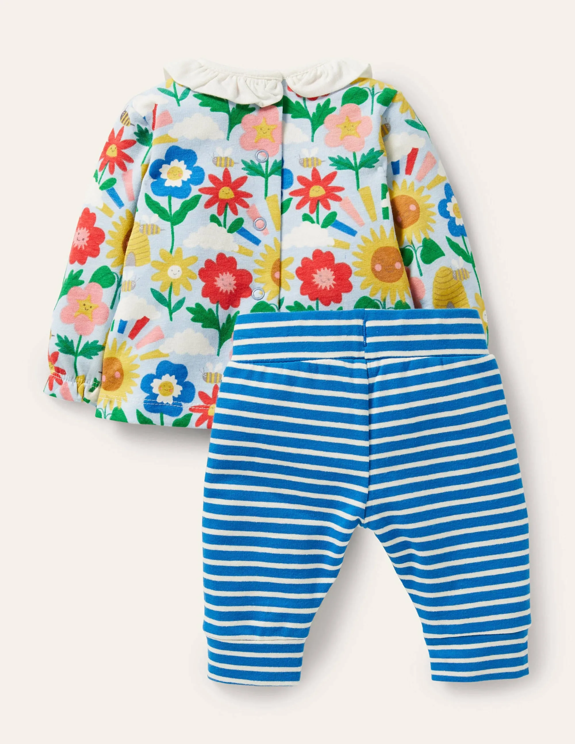 Supersoft Jersey Playset-Multi Happy Flowers