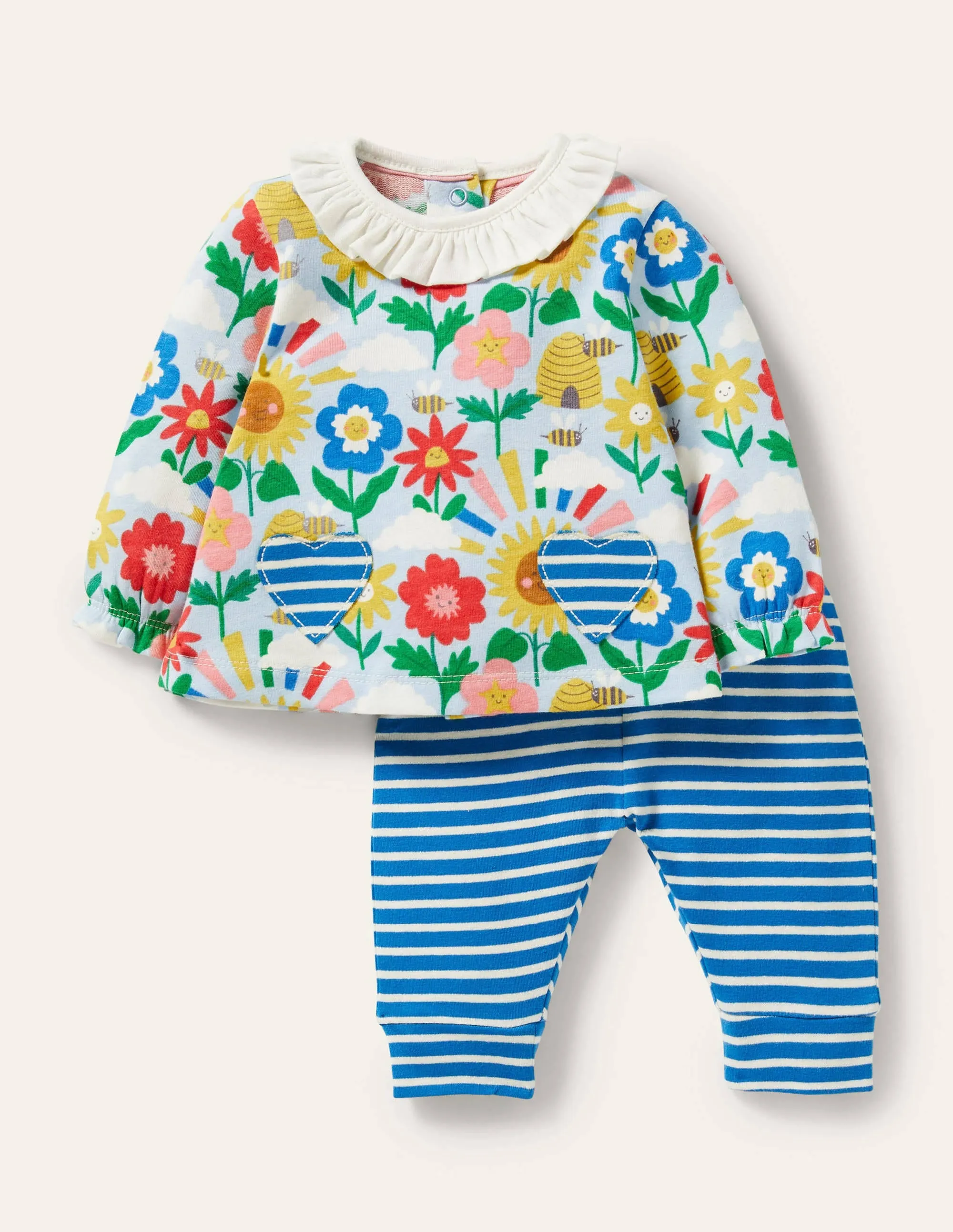 Supersoft Jersey Playset-Multi Happy Flowers