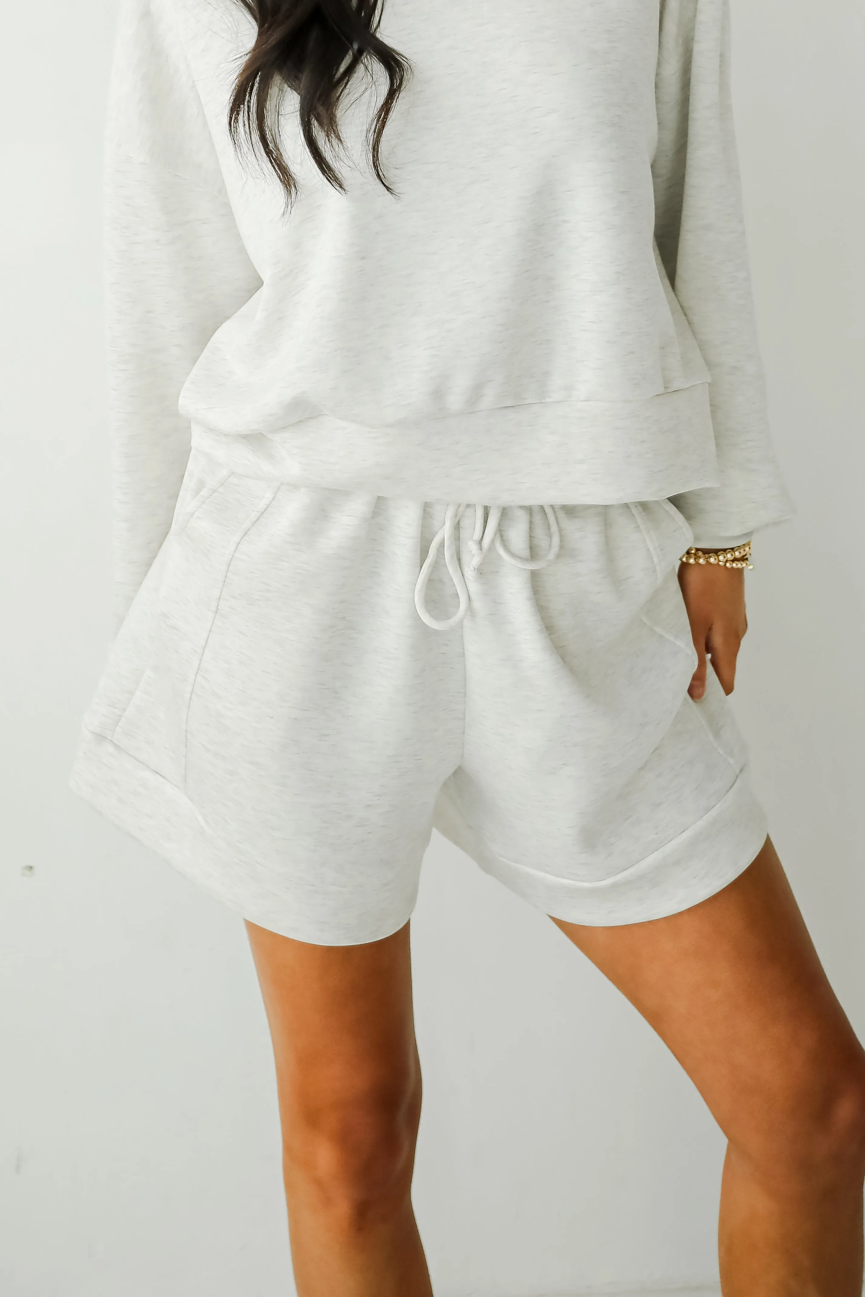 Ultra Air Soft Heather Grey Lounge Shorts