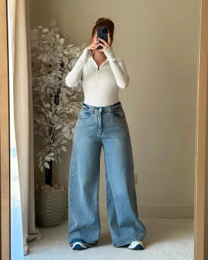 Ultra Wide-Leg Denim